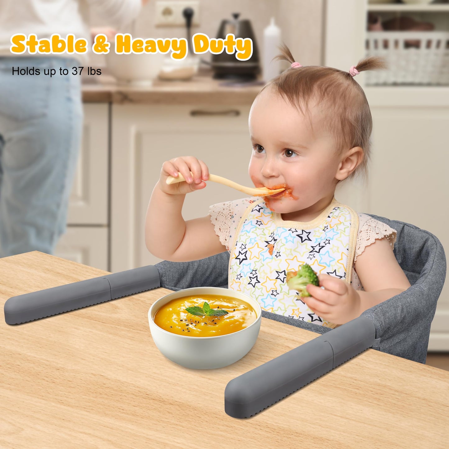 Hook On High Chair: Portable Fast Table Chair With Storage Bag, Clip On High Chairs For Babies And Toddlers, Foldable Baby Feedi