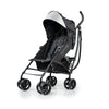 Ingenuity 3Dlite Convenience Stroller, Jet Black - Lightweight Stroller With Aluminum Frame, Large Seat Area, 4 Position Recline