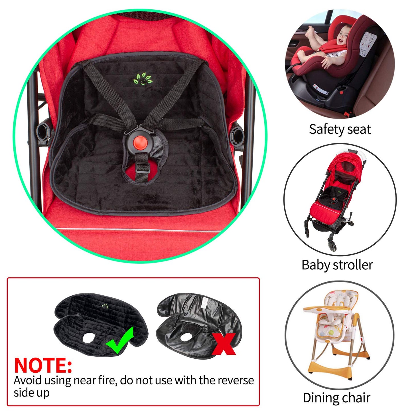 Piddle Pad Car Seat Protector, Waterproof Potty Training Seat Saver Pads For Infants Baby And Toddlers, Machine Wash And Dry (Bl