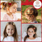 Obeoby 24 Pack Hair Clips For Girls, Red Hair Barrettes Metal Snap Hair Clips Hair Accessories For Baby Girls Happy New Year Gif