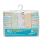 Spasilk Baby Washcloth Wipes Set For Newborn Boys And Girls, Soft Terry Washcloth Set, Pack Of 10, Yellow Lines