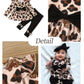 Doresbebe 18-24 Month Girl Clothing Baby Girl Clothes Toddler Girl Outfits Fall Leopard Shirt Fall Cute Ruffle Solid Black Pants
