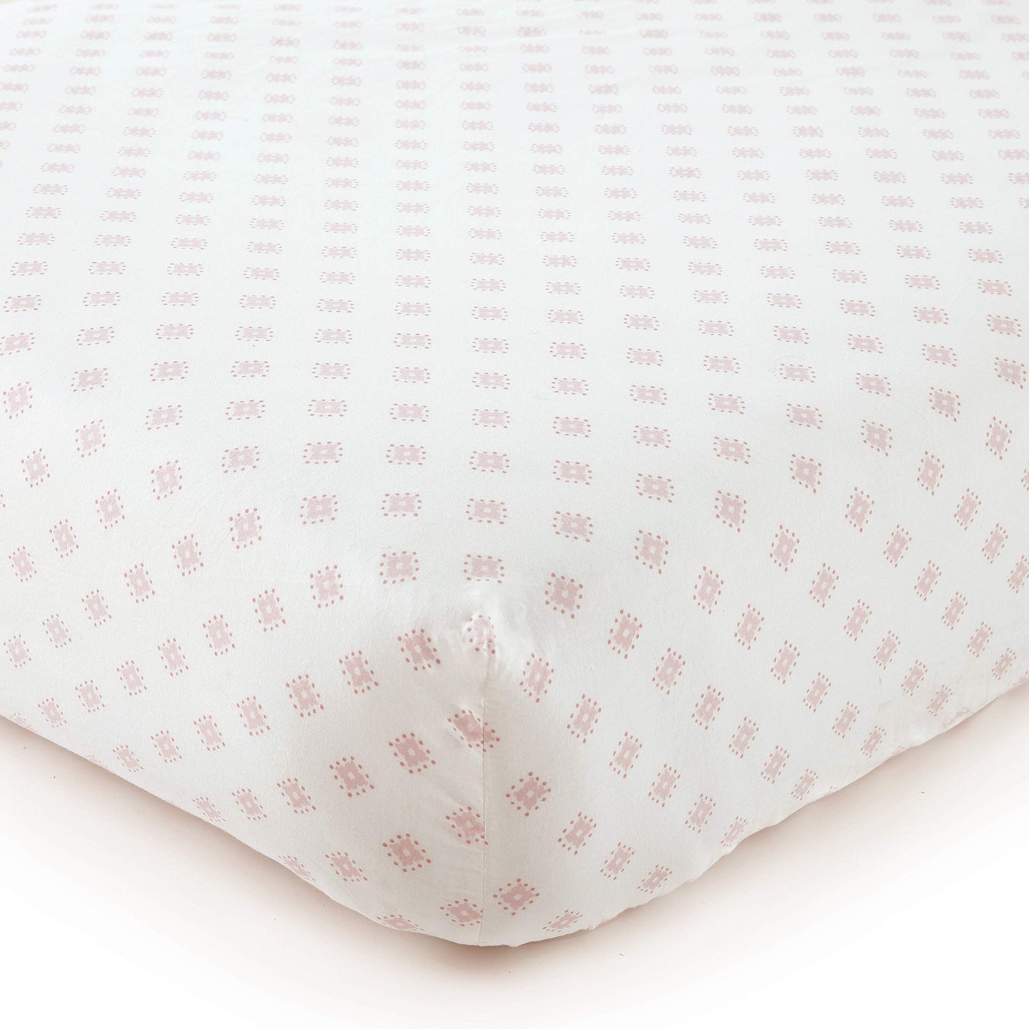 Levtex Baby - Willow Toddler Bed Set - Pink - Soft Rosette Pintuck - 5 Piece Set Includes Reversible Quilt, Fitted Sheet, Flat S