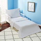 Everyday Kids 4 Piece Toddler Bedding Set - Includes Comforter, Flat Sheet, Fitted Sheet And Pillowcase - Solid Grey