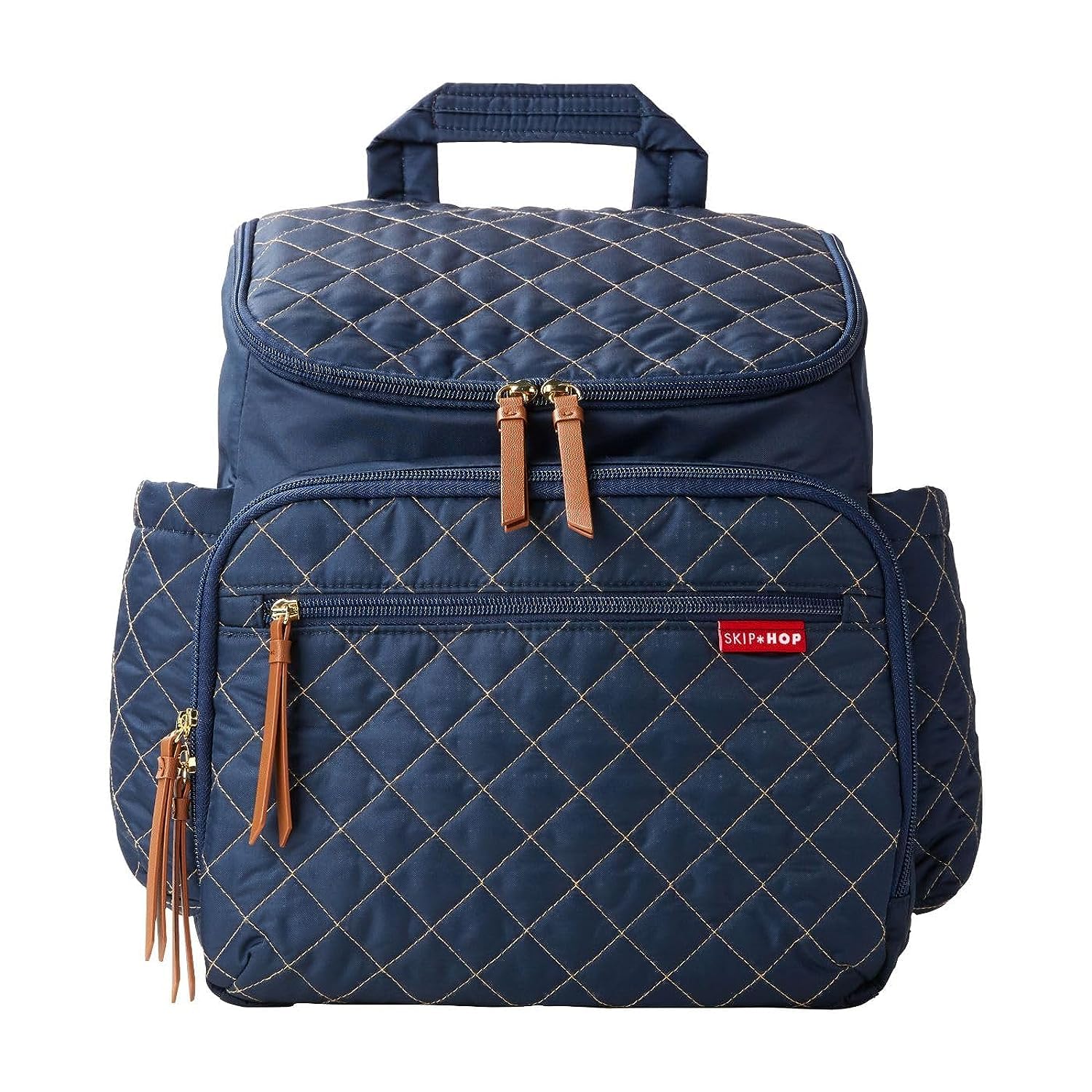 Skip Hop Diaper Bag Backpack: Forma, Multi-Function Baby Travel Bag With Changing Pad & Stroller Attachment, Navy
