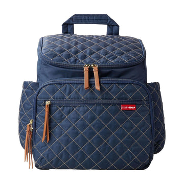Skip Hop Diaper Bag Backpack: Forma, Multi-Function Baby Travel Bag With Changing Pad & Stroller Attachment, Navy