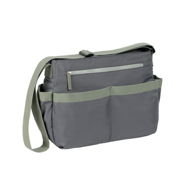 Lassig Womens Marv Shoulder Diaper Bag, Grey