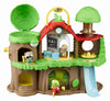 Timber Tots: The Klorofils Schoolhouse - 13pc Nature Toy Playset, 3 Animal Figurines & Accessories, Rotate-Snap-Crank Features,