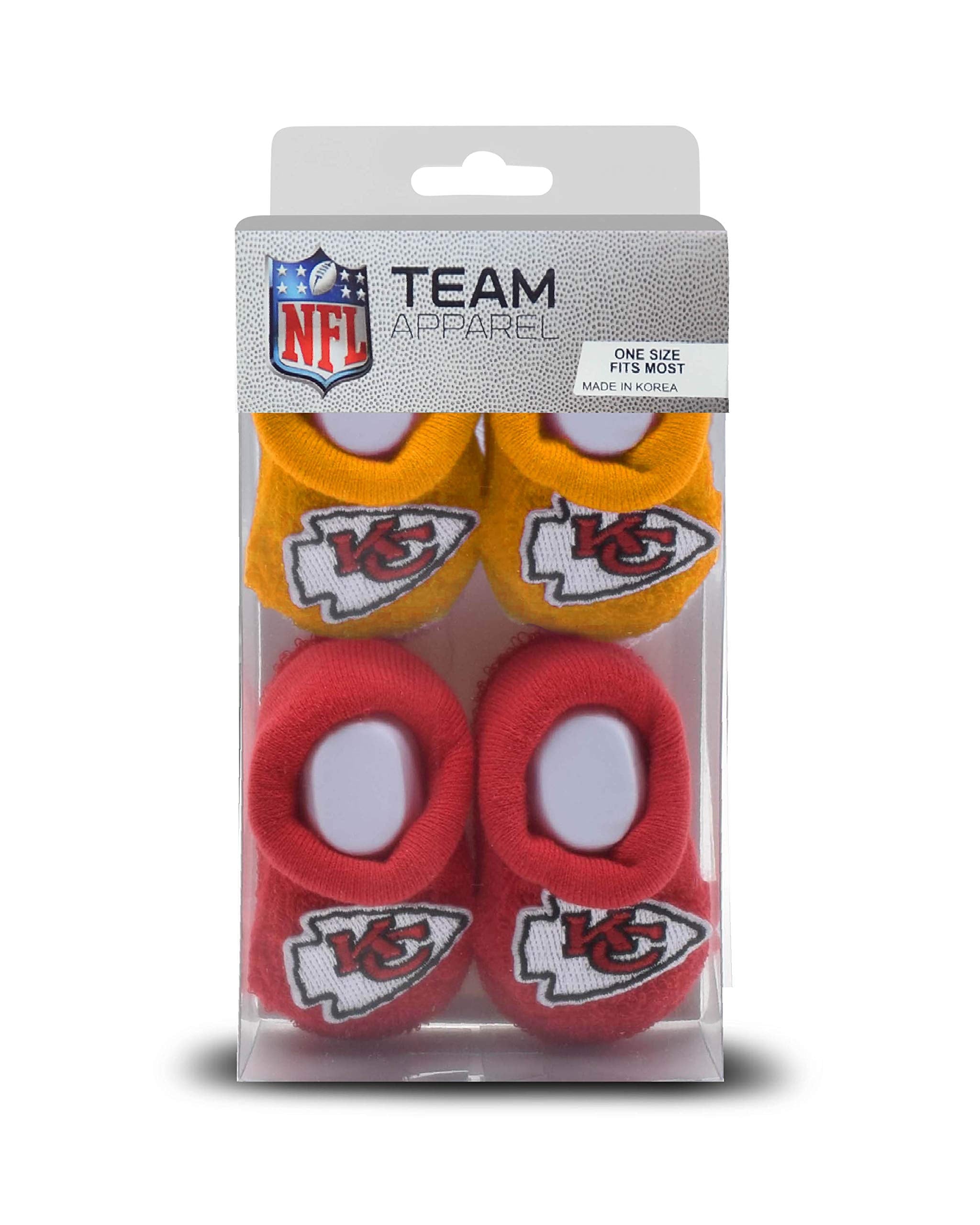 Fbf Originals - Infant Bootie Socks 0-12 Months - 2 Pack (Kansas City Chiefs), O WBBAPB08XN27X77