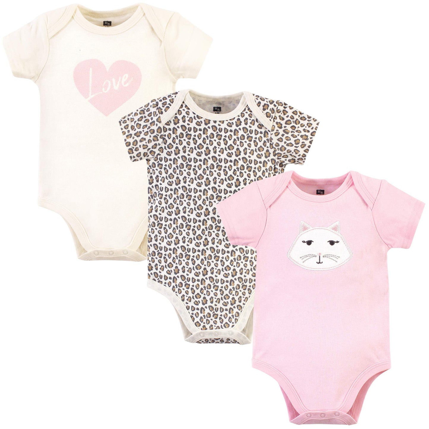 Hudson Baby Unisex Cotton Bodysuits, Kitty, 6-9 Months