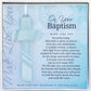 On Your Baptism Beautiful Baby Handmade Aqua Glass Cross - Treasured Baptism Gift For Baby Girl Or Boy