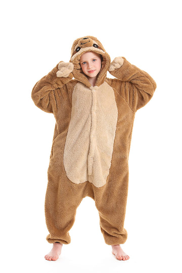 CuteOn Sloth Onesie for Girls Boys Animal Costume Halloween Christmas for Height 120cm