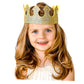 birdyboutique.com Gold Glitter Baby Birthday Crown - Lightweight Dress-Up Party Hat for Cake Smash or Photos - 3    Tall - 19-22
