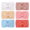 Yxiang 6 Colors Nylon Headbands With Bows, Handmade Hair Accessories For Newborn, Infant, Toddler, And Kids Girls