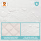 Sunny zzzZZ 6 Pack Baby Waterproof Changing Pad Liners - Quilted Thicker Ultra Soft Changing Table Cover Liners - Durable & Easy