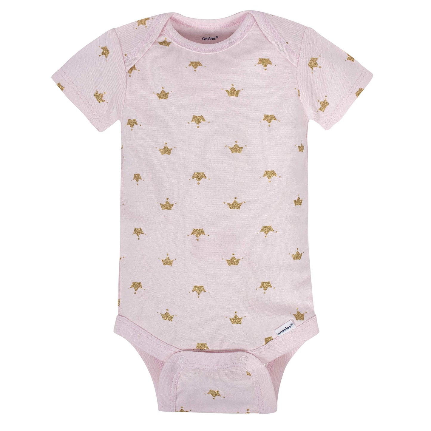 Gerber Baby Girl'S 8-Pack Short Sleeve Onesies Bodysuits, Castle, Newborn
