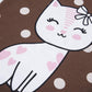 Family Feeling Baby Girls Cat Pajamas Long Sleeve Cotton Brown Infant Kid 18-24 Monthes