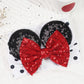 Bbgifts 1Pc Mouse Ears Headband Baby Girl Headwrap, Toddler Kids Party Halloween Christamas Supplies (Red White Dot)