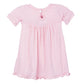 Kickee Pants Little Girl Short Sleeve Swing Dress, Lotus Pink, 0-3 Months