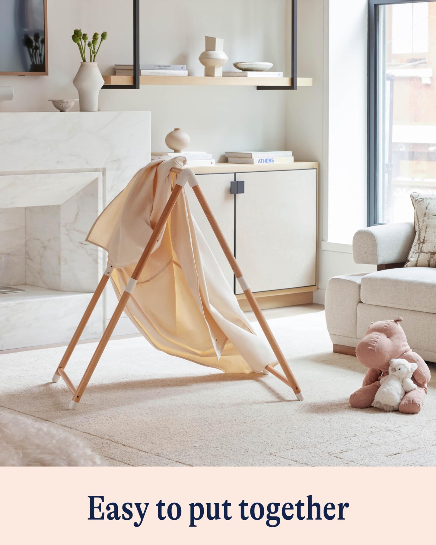 Lalo Play Tent - Indoor Tent For Kids And Toddlers, Made Of Fsc Certified Beechwood & Natural Canvas, Easy Setup, Perfect Indoor