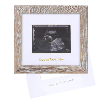 Iheipye Baby Love At First Sight Sonogram Keepsake Frame - Ultrasound Picture Frame - Pregnancy Announcement Frame For Expecting