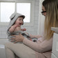 Ingenuity Clean & Cuddly Hooded Baby Elephant Bath Animal Towel - Perfect Shower Gift - Grazer