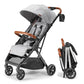 Bombi Bebee V2 Lightweight Baby Stroller - Premium Vegan Leather, One-Hand Fold, Infinite Recline, Aircraft-Grade Aluminum Frame