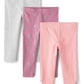 The Children'S Place Baby Girls' And Toddler Assorted Everyday Pull On Leggings, Fuzzy Pink Dance 3-Pack, 5 Years