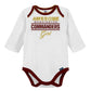 Nfl Baby Girls' 3Pc Bodysuit, Footed Pant, & Cap Set, Washington Commenders, 6-9 Months