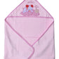 Good Luck 100% Soft Cotton Baby Hooded Towel for Bathing (Towel Baby Pink)