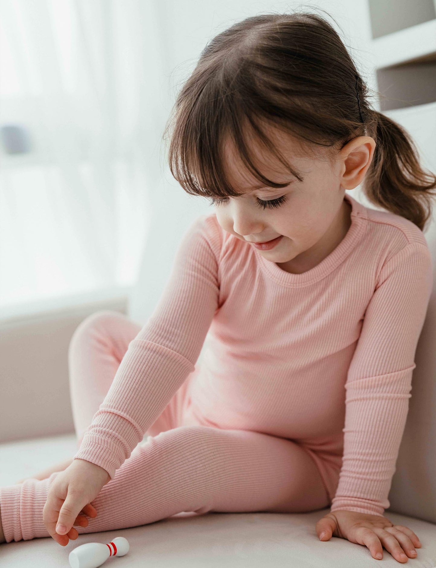 Avauma Baby Boys Girls Pajama Set Kids Toddler Snug Fit Ribbed Sleepwear Pjs For Daily Life Style (L/Pink(L))