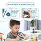 Joyit Silicone Toddler Open Cup With Straw, Silicone Open Mouth Cup For Baby 6 Oz, Baby Training Cup (Hamburger-Ocean Blue)