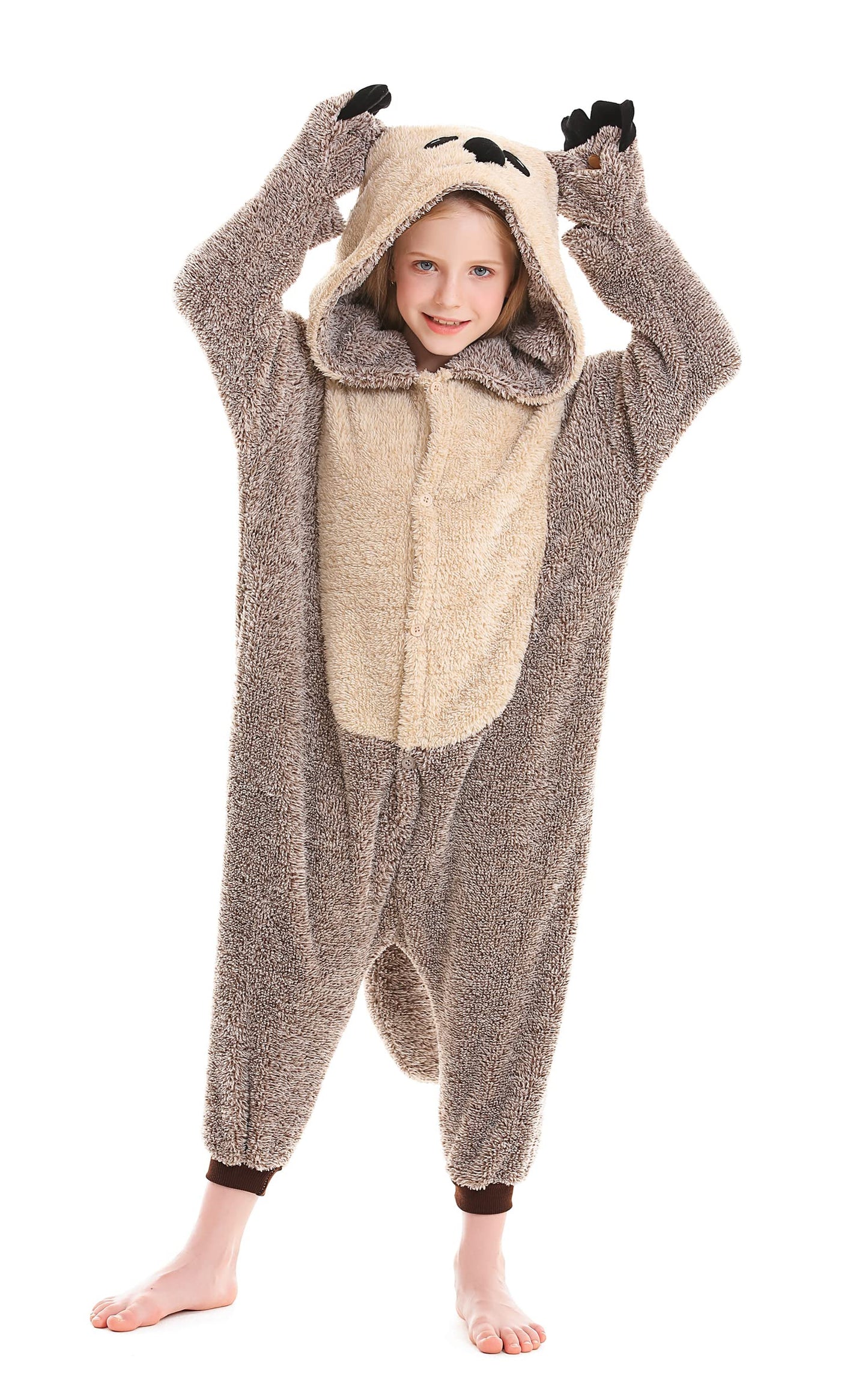 Atoz Onesie For Kids, Animal Pajamas Halloween Cosplay Costume For Girls Boys, Sea Otter 10-11Y