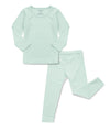 Avauma Baby Boys Girls Pajama Set Kids Toddler Snug Fit Ribbed Sleepwear Pjs For Daily Life Style (Jl/Mint(L))