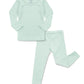 Avauma Baby Boys Girls Pajama Set Kids Toddler Snug Fit Ribbed Sleepwear Pjs For Daily Life Style (S/Mint(L))