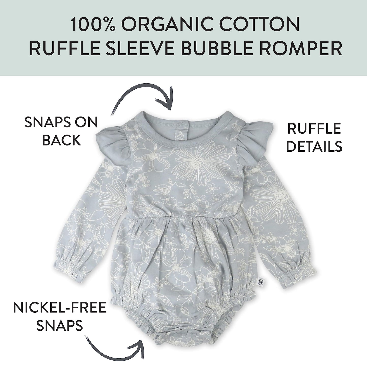 Honestbaby Multipack Short Romper Sets And Dresses 100% Organic Cotton For Infant Baby And Toddler Boys, Girls, Unisex, Sketchy