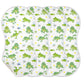 YYZZH Cartoon Frog Lily Lotus Leaf Muslin Burp Cloths for Baby 4 Pack 100% Cotton Baby Washcloths Bibs for Boy Girl