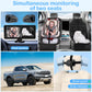 Dual Baby Car Camera For 2 Kids - 6.9Hd Display With Ambient Lighting, Rotatable Night Vision Cameras, Easy Setup, Ideal For Par