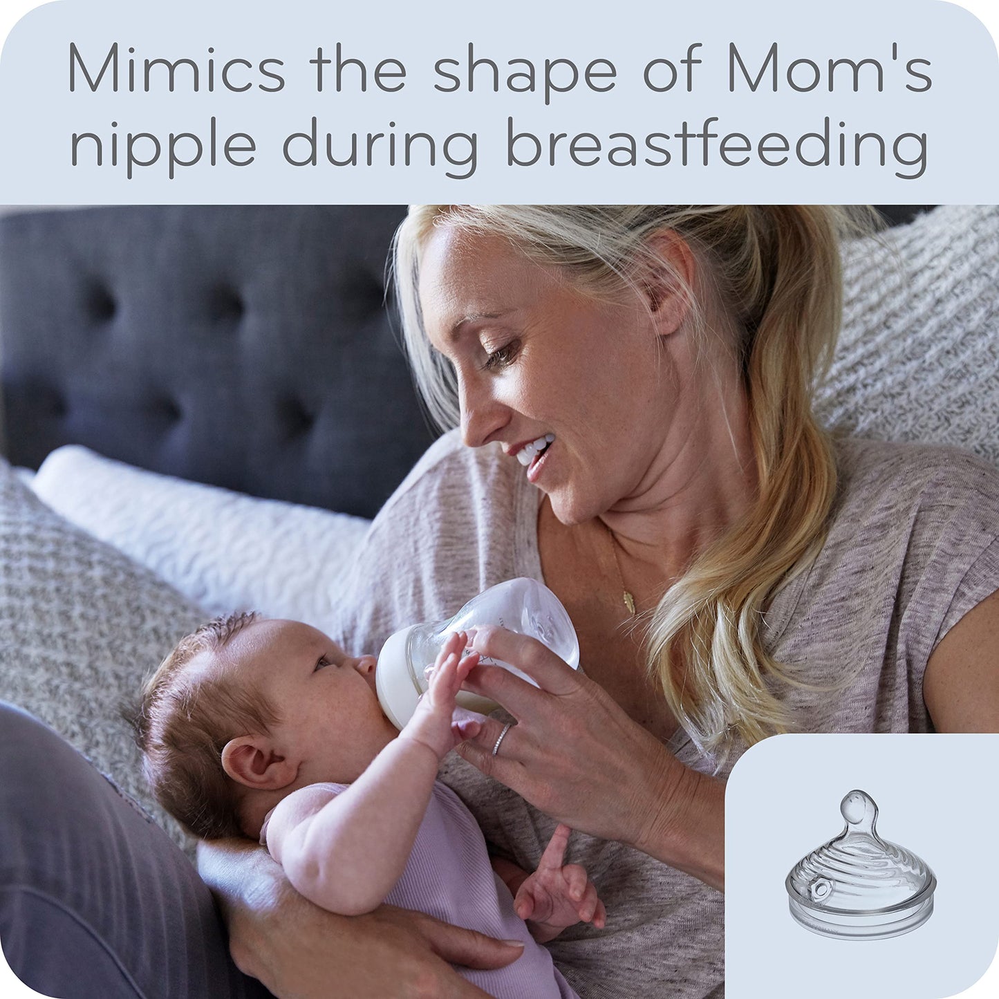 Nuk Simply Natural Baby Bottle With Safetemp