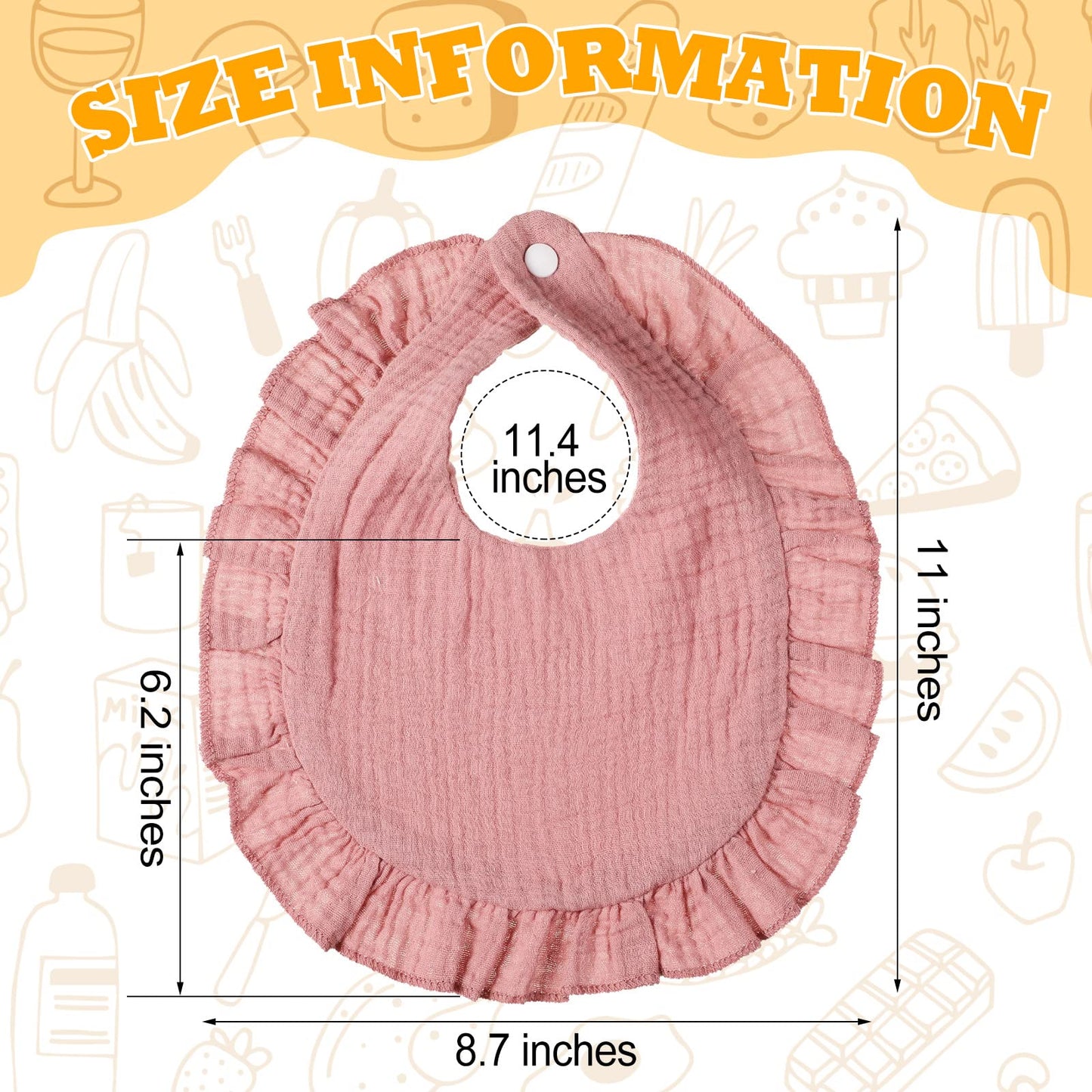 10 Pcs Muslin Baby Bibs Drool Teething Bibs Lap Shoulder Baby Bibs Cotton Drool Bibs Absorbent Baby Bandana Bibs For Unisex Boys