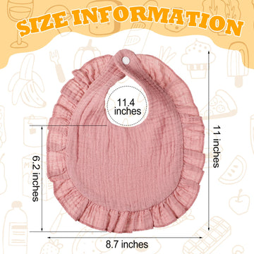 10 Pcs Muslin Baby Bibs Drool Teething Bibs Lap Shoulder Baby Bibs Cotton Drool Bibs Absorbent Baby Bandana Bibs For Unisex Boys