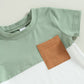Toddler Baby Boy Summer Outfit Short Sleeve T Shirt Top Casual Shorts Set Infant Newborn Clothes 6 12 18 24 Month 2T (Green, 18-