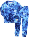 Vaenait Baby Kids Boys Girls Sleepwear Pajamas 2Pcs Set Tiedye-Navy-242 S