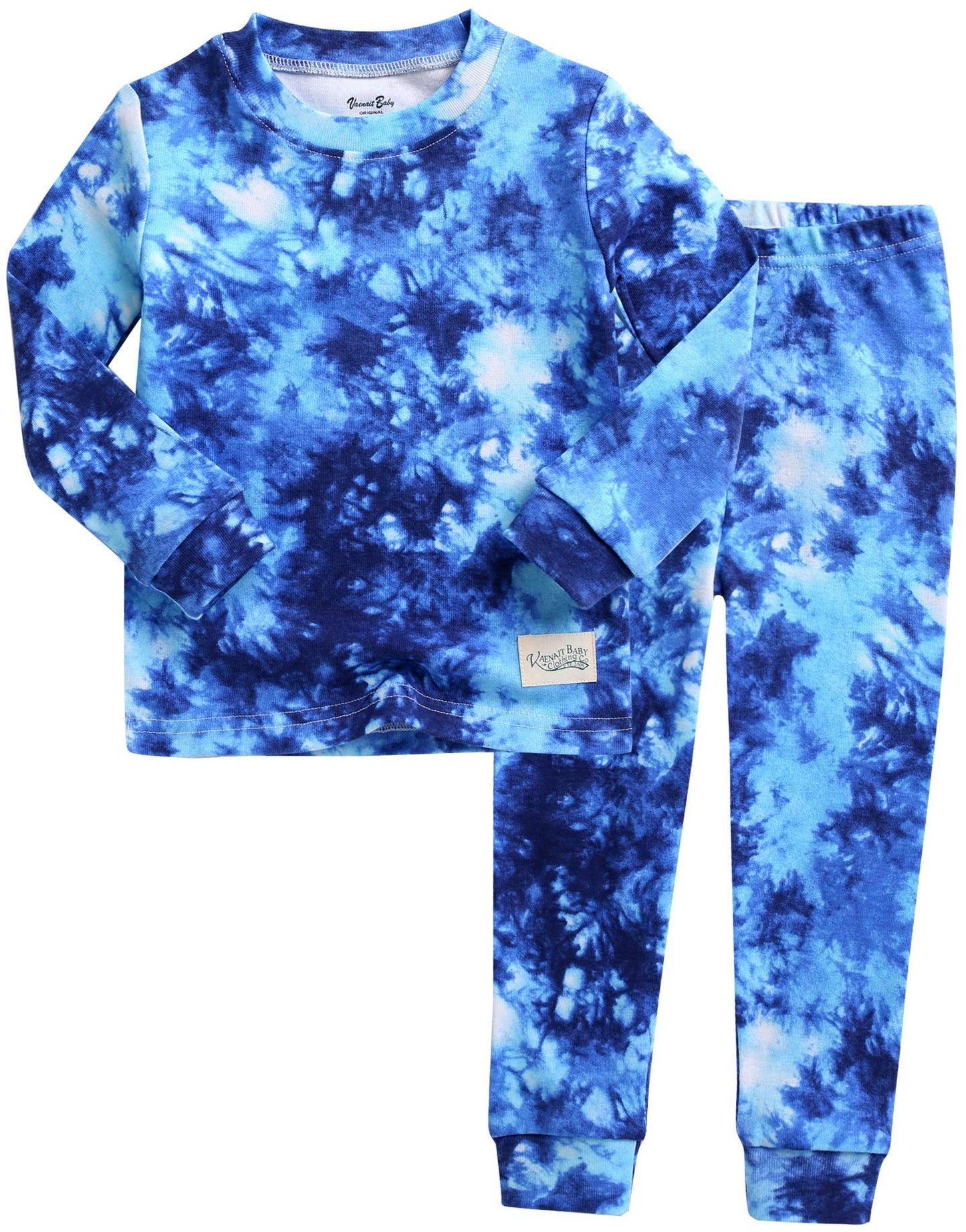 Vaenait Baby Kids Boys Girls Sleepwear Pajamas 2Pcs Set Tiedye-Navy-242 S