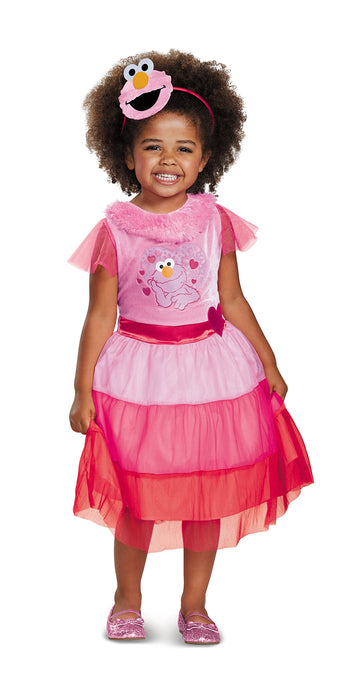 Elmo Dress Classic Costume, Pink, Medium (3T-4T)