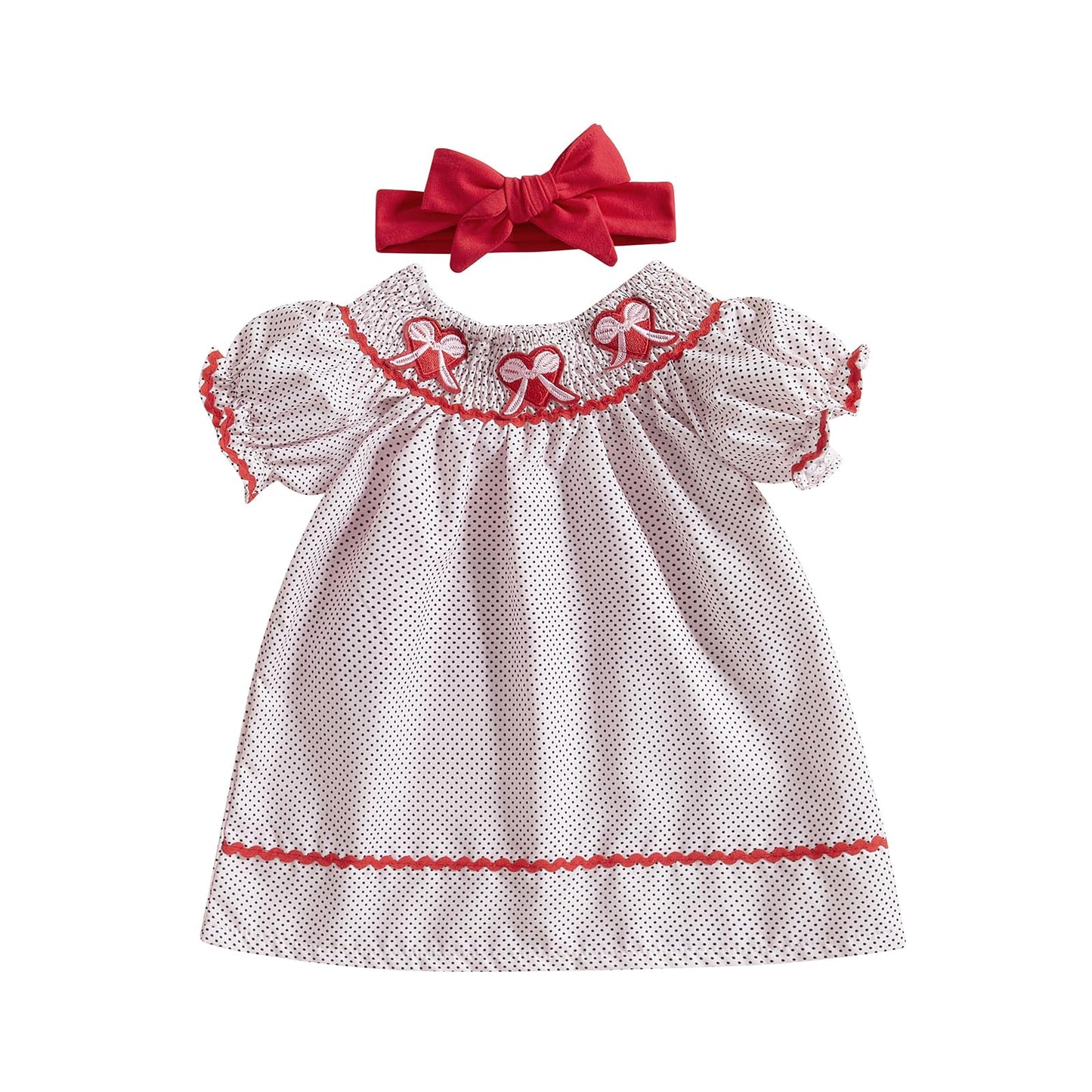 Toddler Baby Girl Valentines Outfit My First Valentines Day Dress Princess Heart Dresses Cute Photoshoot Clothes (Love Heart Pin