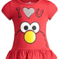Sesame Street Elmo Big Bird Cookie Monster Infant Baby Girls T-Shirt And Leggings Outfit Set Red 18 Months