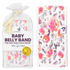 Memeeno Baby Belly Band For Gas And Colic Relief - Heating Pad, Tummy Wrap For Infants And Newborns, Floral