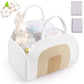 XL Diaper Caddy Organizer for Baby,Upgrade-Space Division Portable Diaper Organizer,Durable Cotton Rope Baby Gift Basket,Multi-U