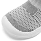 Eashi Toddler Shoes Girls Boys Sock Shoes Toddler Dress Shoes Baby Walking Shoes Slip On Size 8 Grey